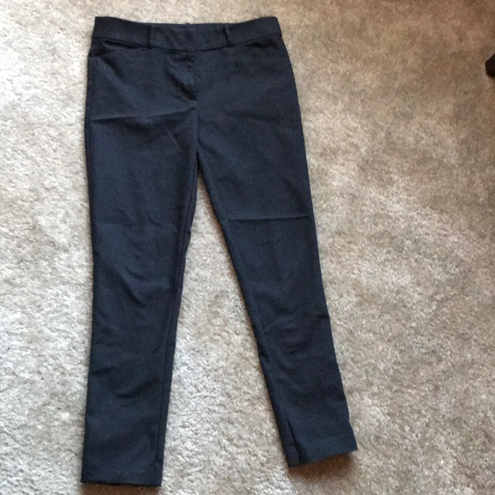 Black Ankle Pants-Ann Taylor Loft